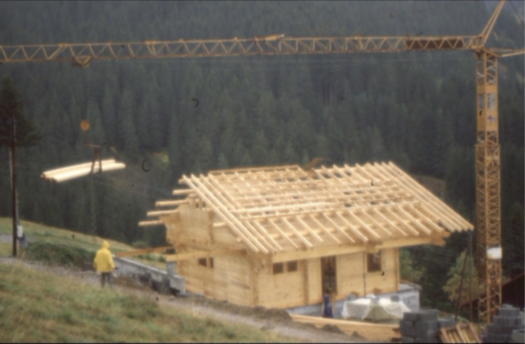 Chalet du Gran Maci Manigod : ossature bois 100% epicea/sapin local - toiture